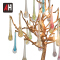 G9 lamp colored water droplets pendant decor copper table lamp for living room hotel 